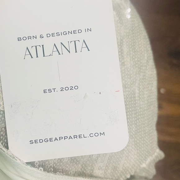 S'edge Sylvia Dress Silver Sequin Dress XS NWT - Picture 12 of 13